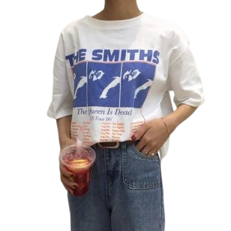 Camiseta The Smiths: Tops Retrô Femininos e Masculinos - Banda de Pop Indie Punk Rock Morrissey